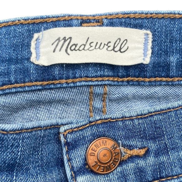 Madewell Women's 10" High-Rise Drop Step Hem Edition Distressed Skinny Jeans-25 - Picture 15 of 15